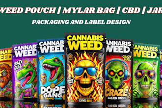 design weed mylar bag, custom cannabis packaging professional label cbd pouch