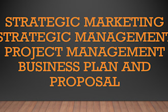 do strategic market research, business plans and proposals, project management