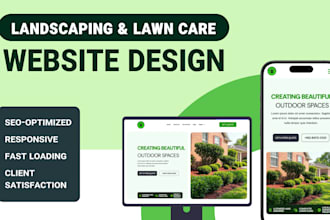 create websites for landscaping, lawn care, and gardening services