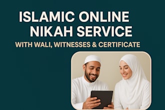 islamic online nikah service with wali, witnesses certificate