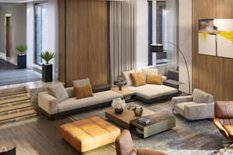 model 3d private house interior design,living room,bedroom,hallway cgi rendering