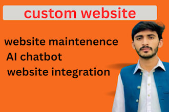 build ai website, business software, website development and maintenance