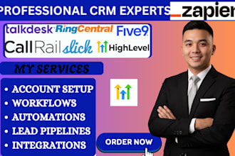 setup a2p 10dlc ringcentral five9 talkdesk callrail slick gohighlevel automation
