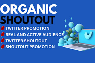 do organic shoutout promotion on my twitter account