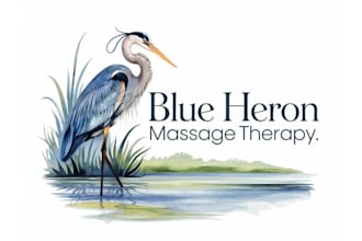 design expert heron massage therapy logo