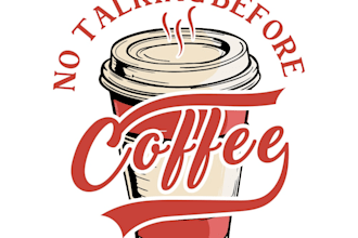 design modern coffee shop logo with sourch file