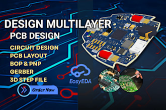 design multilayer pcb layout with schematic gerbers kikad easyeda and prototype