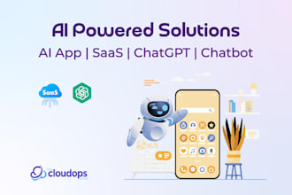 develop ai chatgpt mobile app or website ai saas app ai chatbot ai software