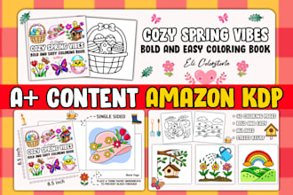 design custom amazon kdp a plus content for coloring books