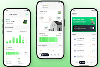develop solar app, renewable energy, energy management app, electricity app