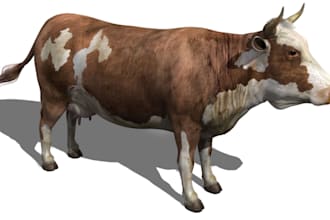 create 3d animal model character model action figure model for 3d printing