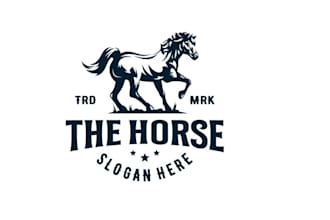 design high quality export horse logo with my fastest delivery