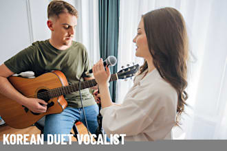 be your male and female duet vocalist in korean, spanish, pop, rnb and edm