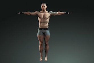 premium 3d character model, retexture, vrm, creature, skin rig, uv map, ue5,gmod