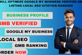 create and setup optimized google my business profile, fix gmb suspension issue