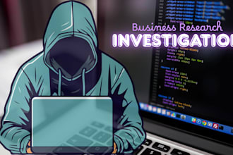 do online research and private investigation