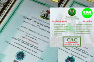 expert register your business in nigeria, worldwide, bank create, tax setup, ein