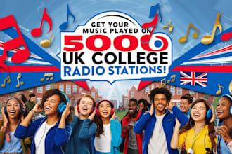 send your music to 500 college campus radio stations for airplay