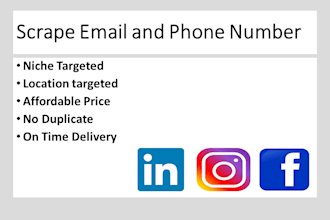 scrape email and phone number