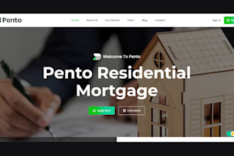 design a mortgage loan website mortgage broker website real estate website