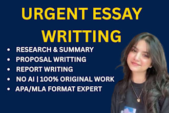 do urgent essay,report writing,proposal writing and research writing