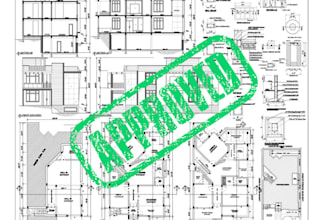 draft deck, patio, landscape plans with structural drawing, construction drawing