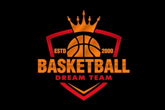 make basketball, football, baseball, and other sports logo