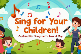 write and produce childrens song, nursery rhymes, lullabies educational