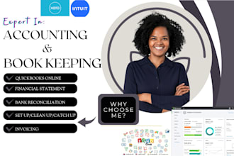 setup cleanup quickbook online with intuit xero bookkeeping financial statement