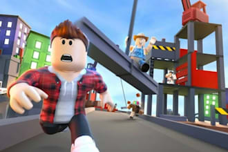 build realistic 3d uv city map game,roblox game,obby game,tycoon map,script game