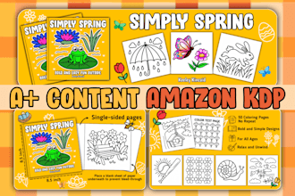 create amazon kdp a plus content for coloring book and other