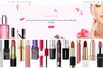 design lipstick shopify lip balm store nails cosmetics store skincare website