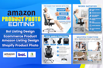professional amazon product photo editing and a plus content design