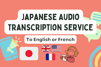 do transcription of japanese audio by ear
