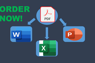 convert PDF to word, scanned doc to word