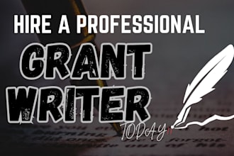 do grant proposal writing, grant research, grant application, rfps and 501c3