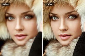 photoshop retouching, blurry photos, editing portraits