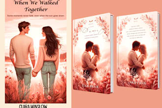 romance book cover design, fiction book cover design, kdp book kindle book cover