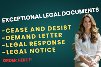 write a donation letter, response letter, letter of intent, legal letter,nda