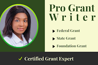 do rfp grant writing, proofread grant proposals for 501c3
