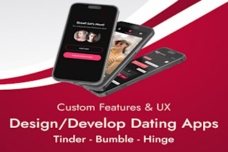 develop dating app like tinder  bumble hinge online dating app mobile app