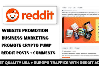manage reddit post for business website, crypto pumpfun saas ai app product link