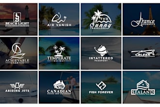 design hotel vacation resort adventure and travel agency logo within 10 hours