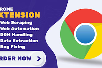 develop chrome extension data scraper web automation bot for your browser