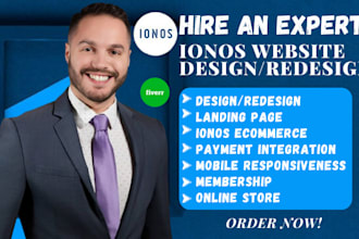 build ionos website redesign, ionos website design, ionos ecommerce website