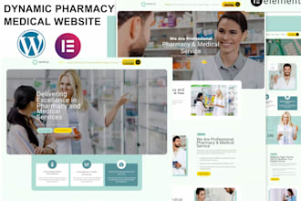 build dynamic pharmacy medical store hospital website pharmacy healthcare websit