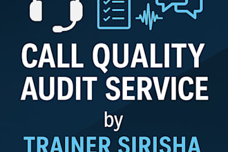 audit customer service calls and provide feedback