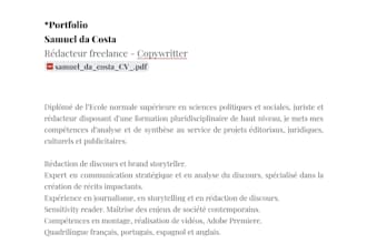 write professional and engaging content in french