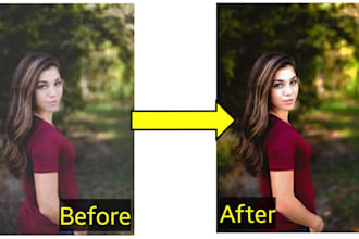 do natural portrait retouching and fast image enhancing