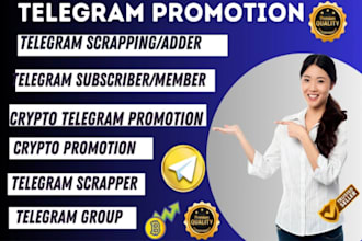 grow crypto telegram promotion, crypto telegram marketing, telegram subscriber